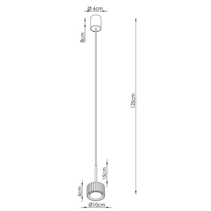 SOLLUX SL.2676 Lámpara colgante AURA 1 blanco Gx53