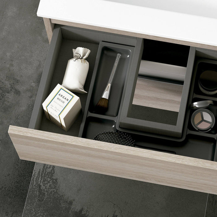 VISOBATH VISION Bathroom Cabinet with Wall Hung Sink 2 Drawers Birch/Dove Gray