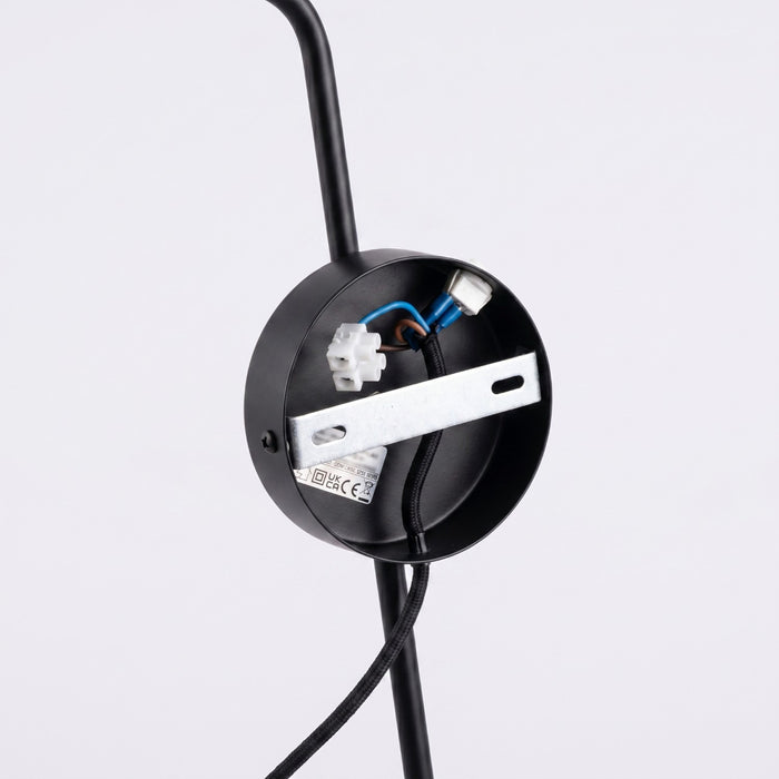 SOLLUX SL.2492 Aplique de pared NOX 1 negro con interruptor