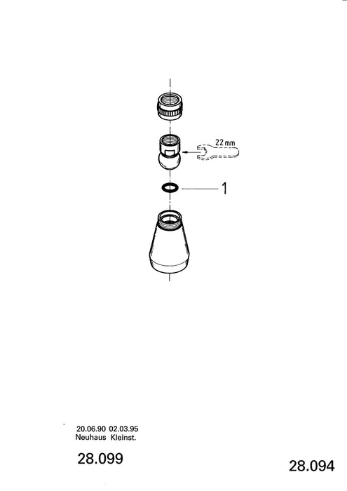 GROHE 31 455 DL1  BLUE Home Starter kit caño en C cobre cepillado