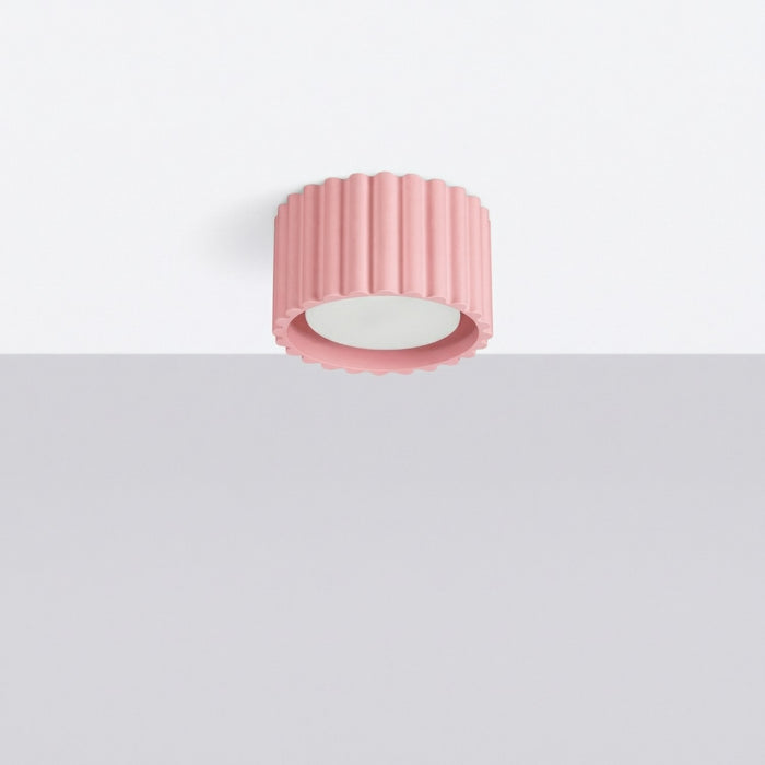 SOLLUX SL.2406 Plafón AURA 1 rosa Gx53
