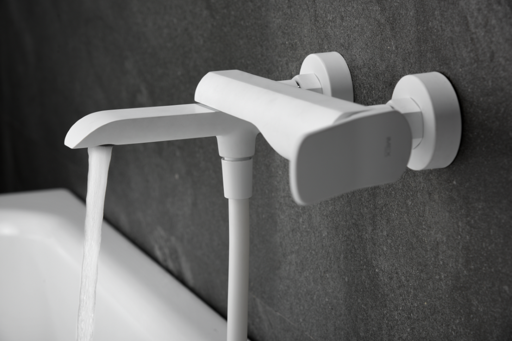 IMEX BDR031-4BL DENMARK Bathroom/Shower Single-lever Denmark Matte White Kit