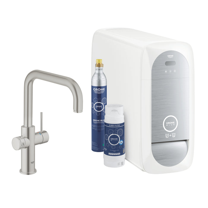 GROHE 31 456 DC1 BLUE Home Starter kit U-shaped spout steel