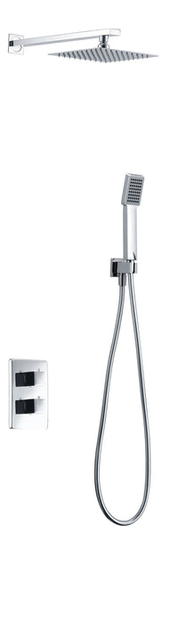 IMEX GPC009 CIES Conjunto de Ducha Empotrado Termostático Cromo
