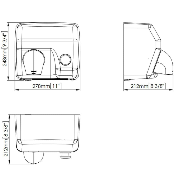 MEDICLINICS E88CS SANIFLOW Secamanos Satinado