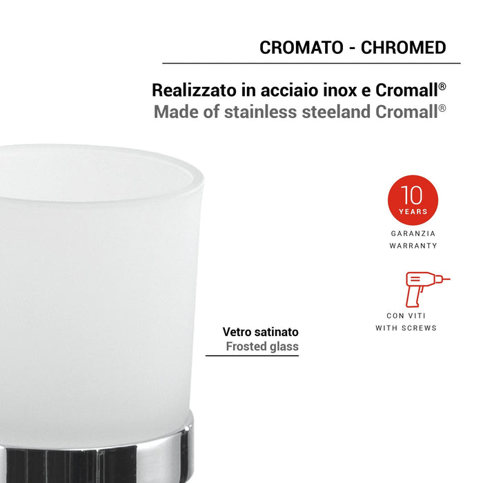 GEDY TN101300000 TONALE Portacepillos Cromo