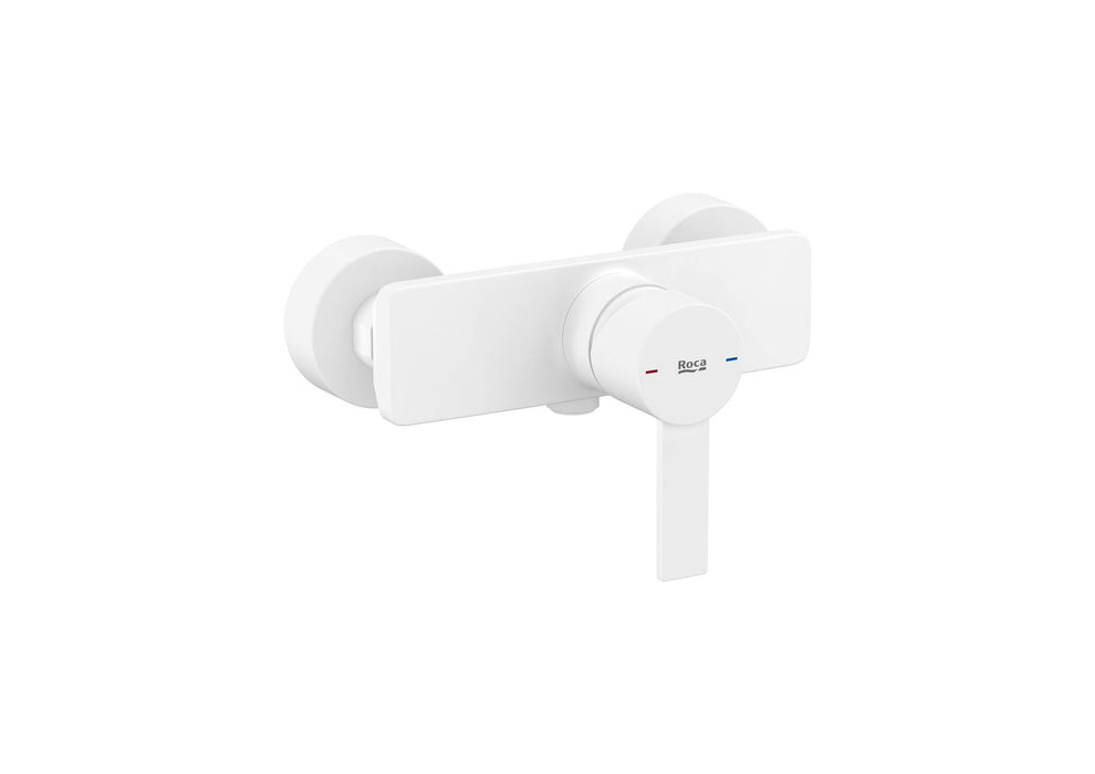 ROCA A5A215FB00 TARGA Grifo Monomando Ducha Blanco Mate