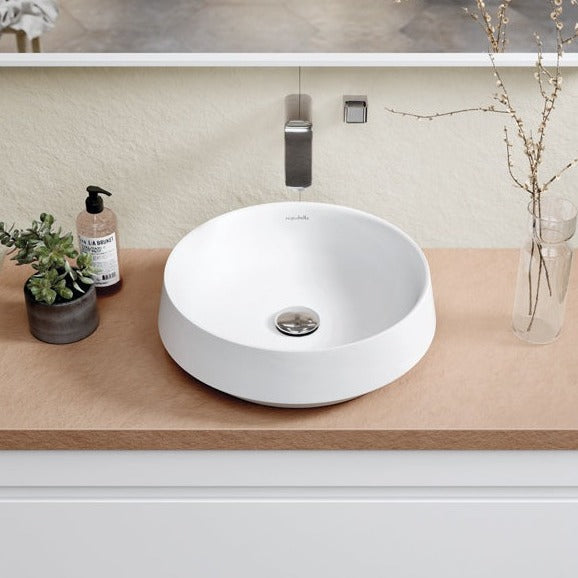 ACQUABELLA 53022959 VENET CIRCLE Sink Above Counter Matte White