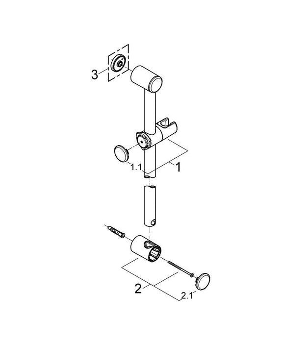 GROHE 36 336 001 EUROSMART Cosmopolitan E Subconjunto para empotrar