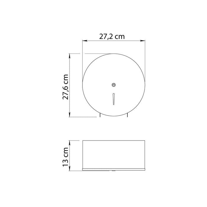 GEDY 24463800000 Dispensador Rollos Papel Cepillado