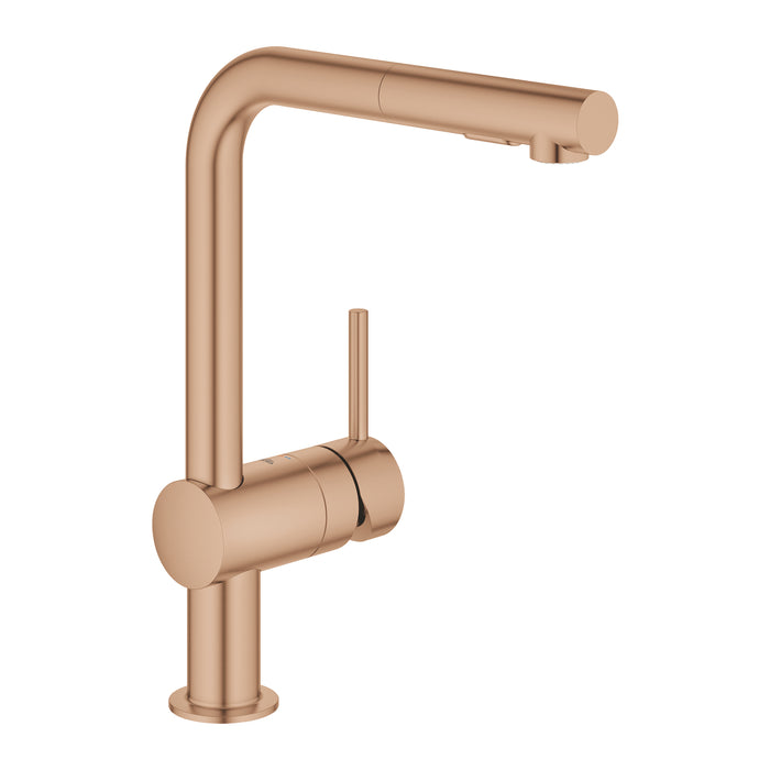 GROHE 30 274 DL0 Minta Monomando de fregadero 1/2" brushed warm sunset (cobre cepillado)