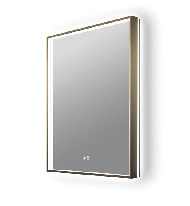 BATHSTAGE B-ZEUS Espejo Led C/Sensor Touch Doble Triled y Antivaho Marco Oro Viejo
