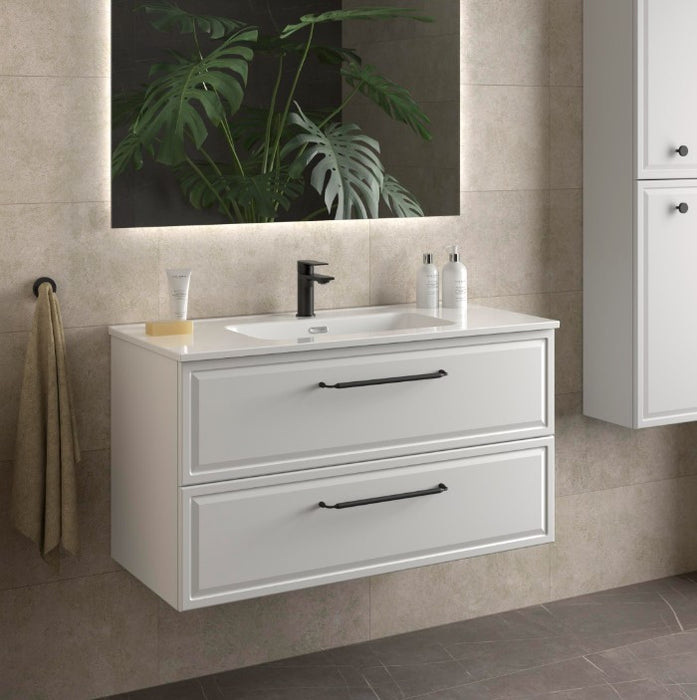 SALGAR RUNA Mueble+Lavabo IBON Color Blanco Mate