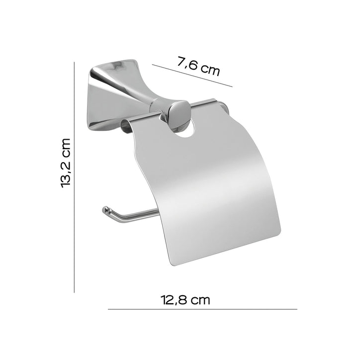 GEDY CE251300100 CERVINO Toilet Paper Holder With Cover