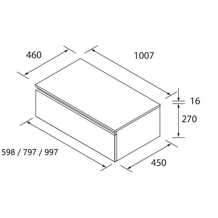 SALGAR DOMUS Coqueta Suspendida Color Blanco Satinado