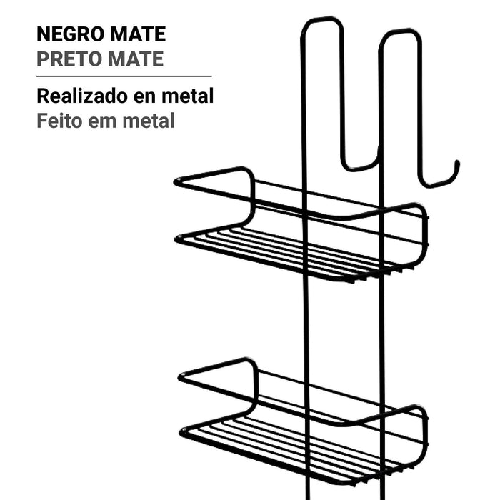 GEDY 24861400900 TITO Esponjera Negro Mate