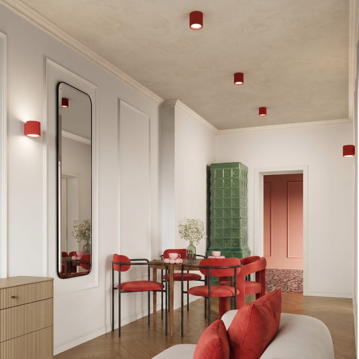SOLLUX SL.2421 Plafón AURA 1 rojo Gx53