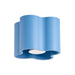 SOLLUX SL.3400 Lámpara De Techo Ovio 1 Azul Celeste Gu10