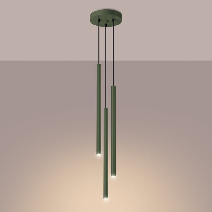 SOLLUX SL.1521 Lámpara colgante PASTELO 3P verde oliva verde oliva