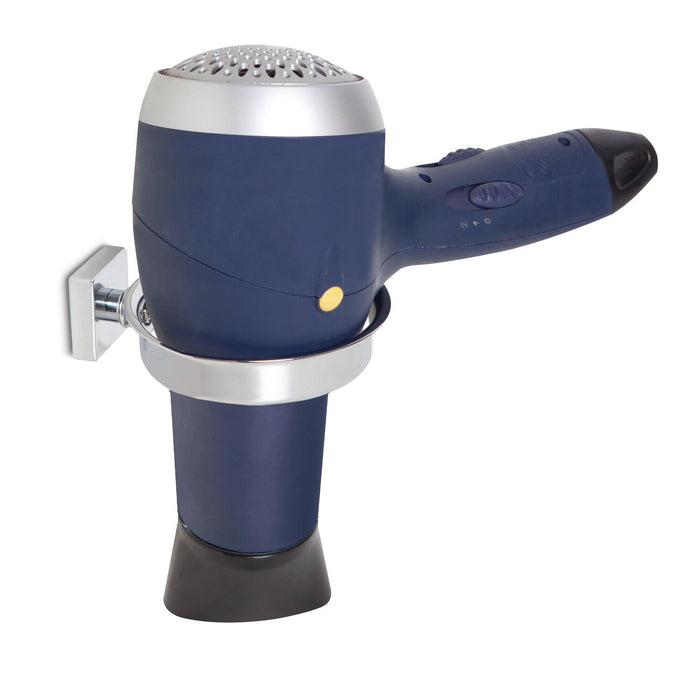 BELTRAN 10735 NIZA Chrome Screw-On Hair Dryer Holder