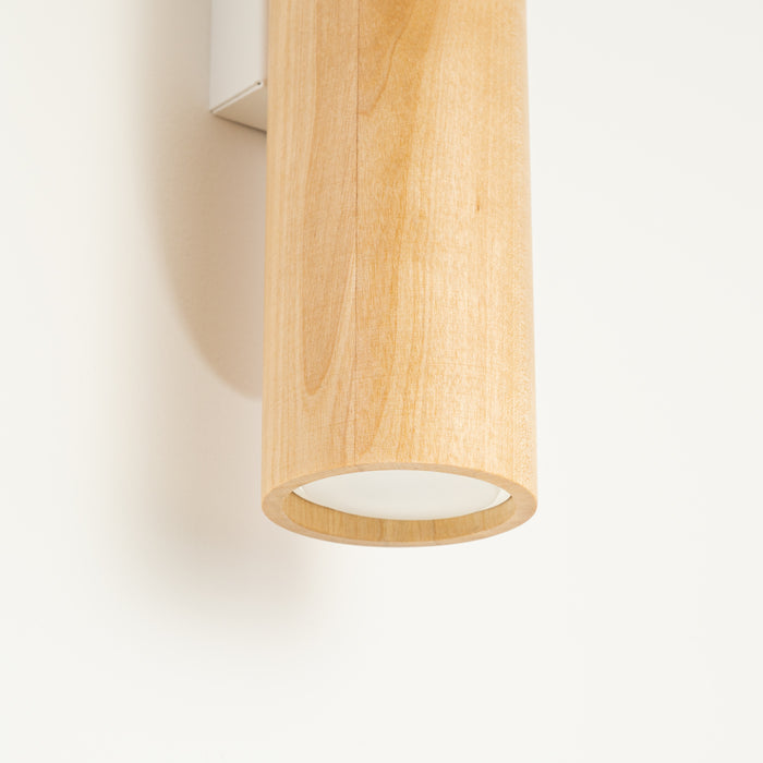 SOLLUX SL.1878 Lámpara de pared LINO madera natural/blanco