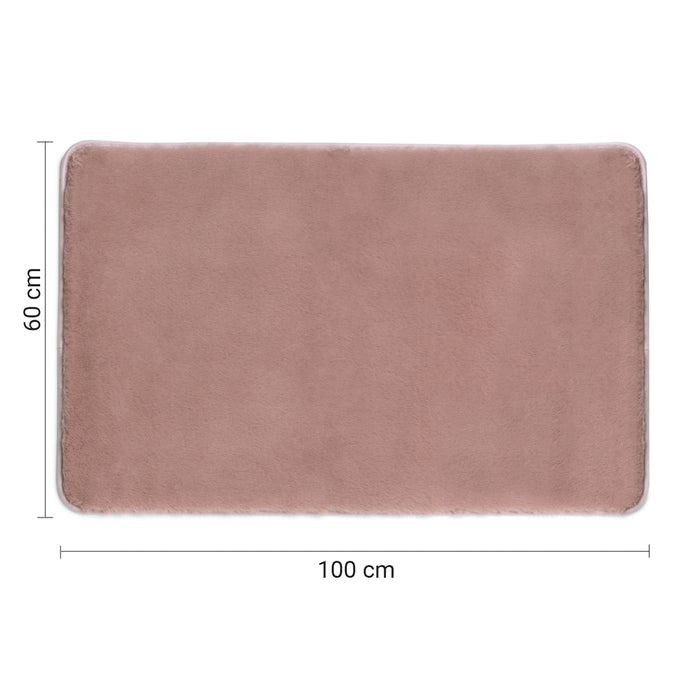 GEDY 96FY1006109 FUZZY Alfombra de baño 100x60 cm rosa
