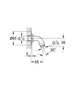 GROHE 28 429 000 Shower Arm