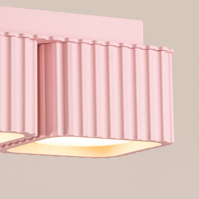 SOLLUX SL.3103 Lámpara De Techo Riff 2 Rosa Gx53