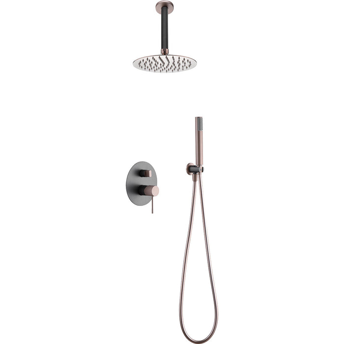 IMEX GPQ038/GC TOP Built-in Shower Set Single-lever Gray Champagne
