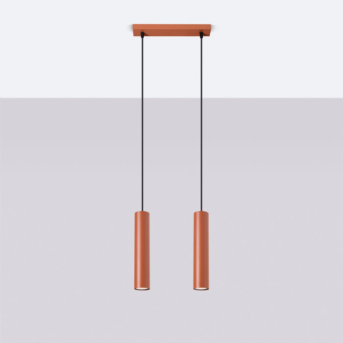 SOLLUX SL.1490 Lámpara colgante LAGOS 2 rojo ocre ocre rojo