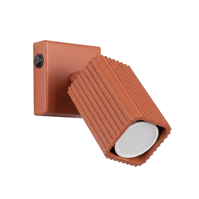 SOLLUX SL.3189 Lámpara De Pared Rayo Ocre Rojo Con Interruptor