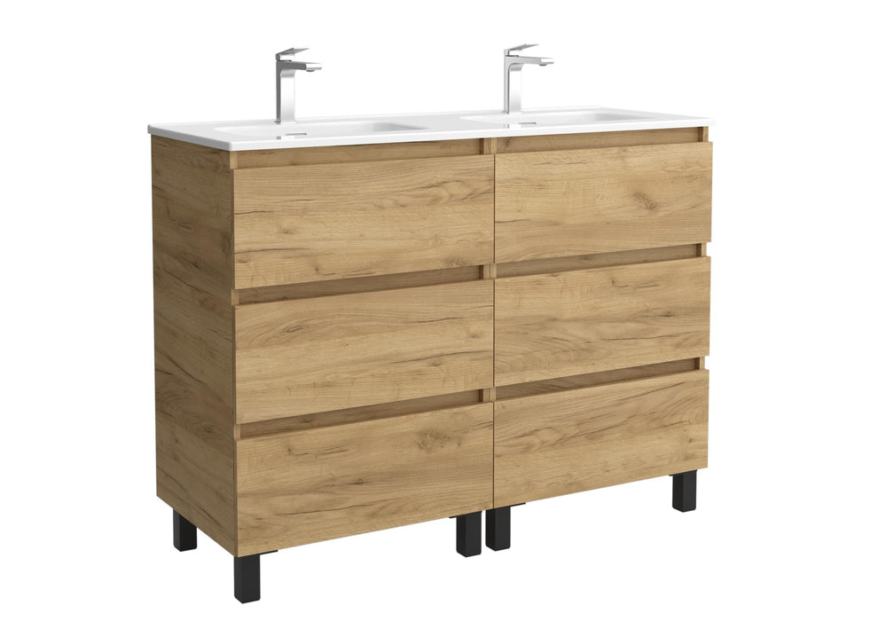 SALGAR BEQUIA Mueble 3C Lavabo Constanza 120 cm Roble