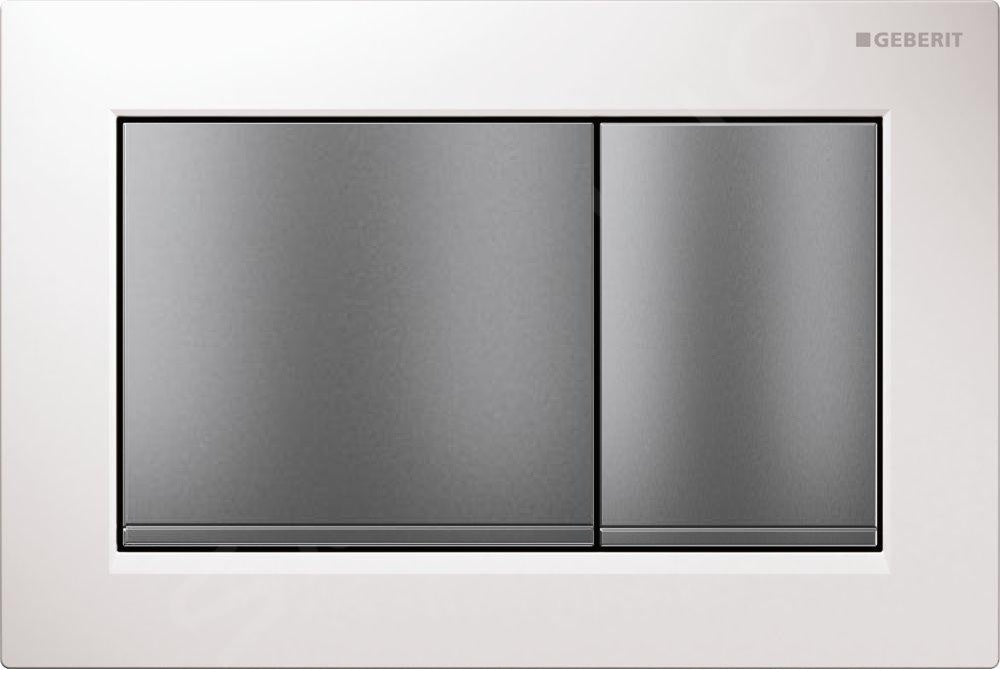 GEBERIT 115.080.KL.1 OMEGA 30 Pulsador Blanco/Cromo Mate/Blanco