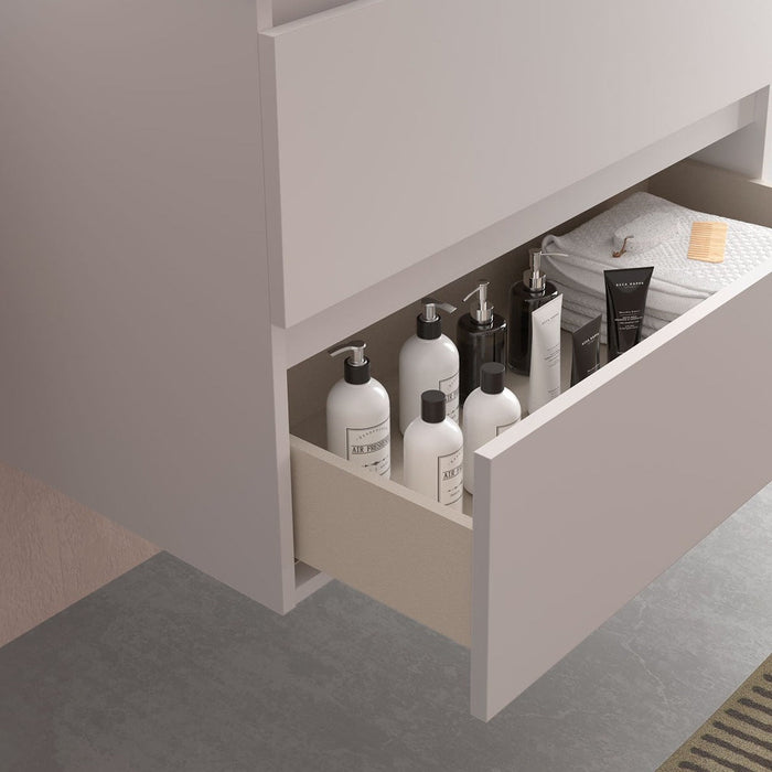 SALGAR 98200 BEQUIA Mueble de Baño con Lavabo 140 cm Blanco Mate