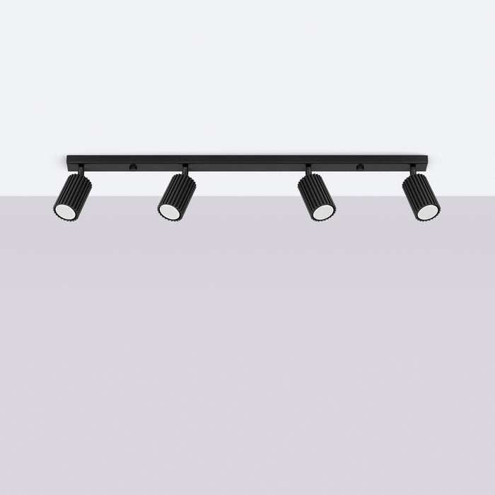 SOLLUX SL.1584 KARBON Lámpara De Techo 4l Negra