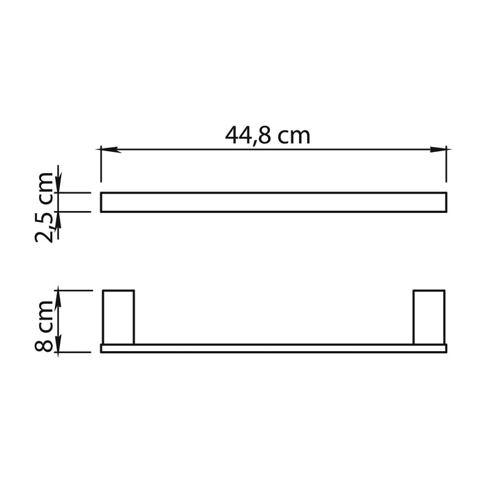 GEDY A5214538000 MAUI Toallero Cepillado