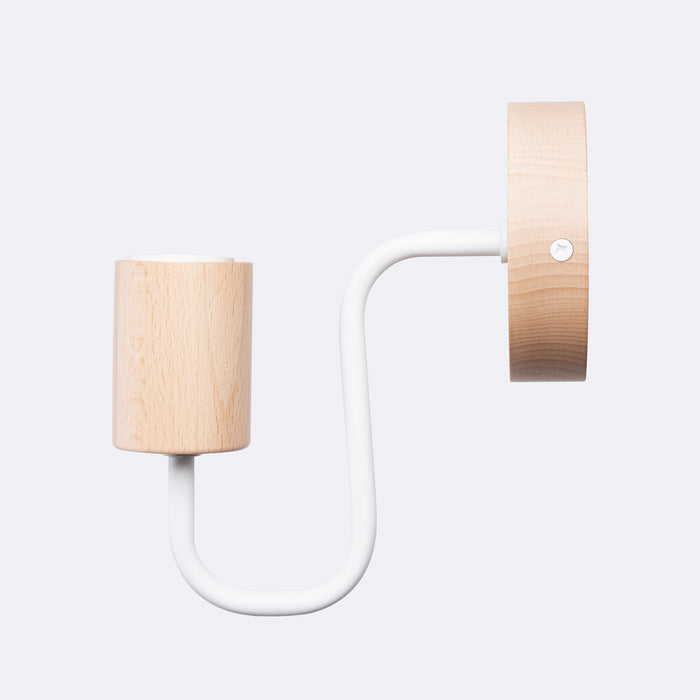 SOLLUX SL.1664 Aplique TIMBO blanco blanco/madera natural