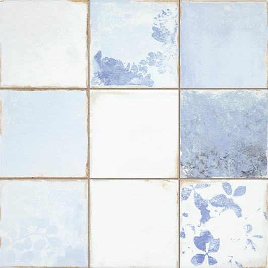 LA PLATERA KUBE ANTIK BLUE 45x45 Porcelánico Esmaltado