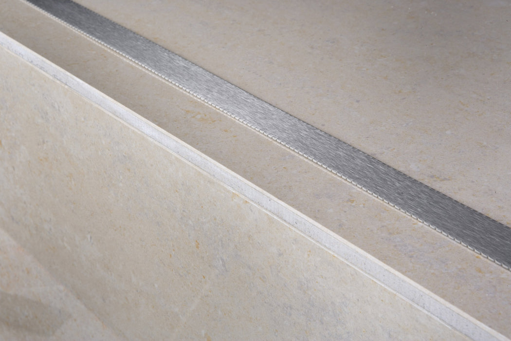 EMAC NOVOPLETINA Perfil Con Adhesivo Inox Cepillado