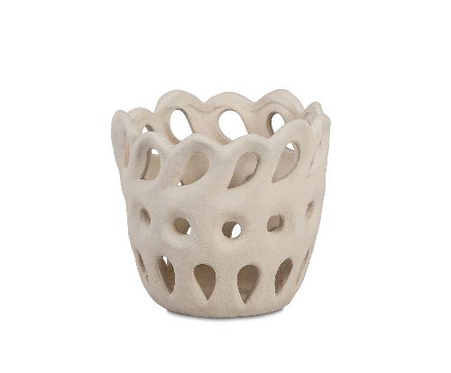 ANDREA HOUSE AX25050 Portavelas Cerámica Samos Ø17X15,5