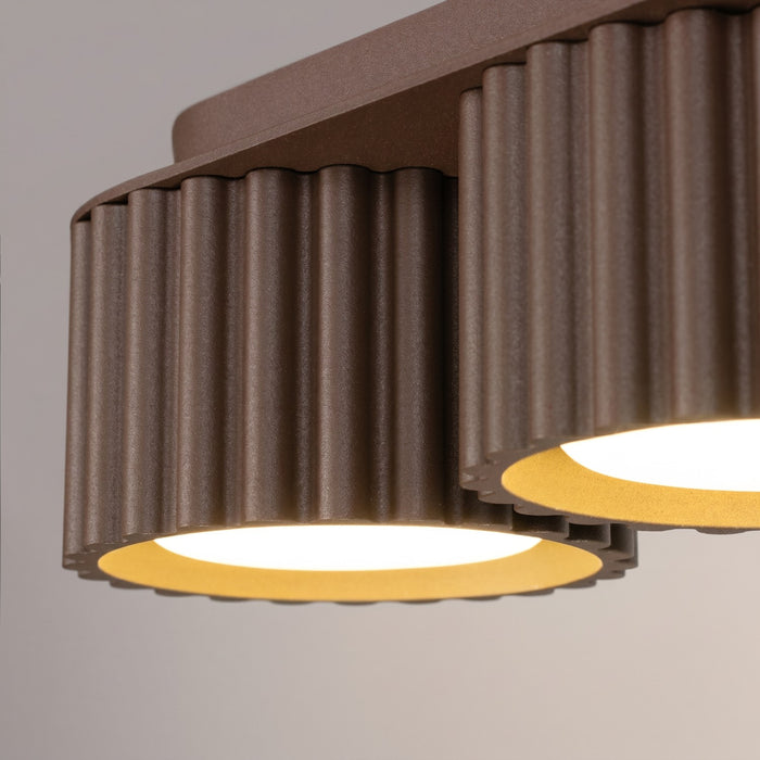 SOLLUX SL.2642 Plafón AURA 3 marrón Gx53
