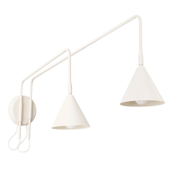 SOLLUX SL.2509 Aplique de pared NOX 2 beige con interruptor