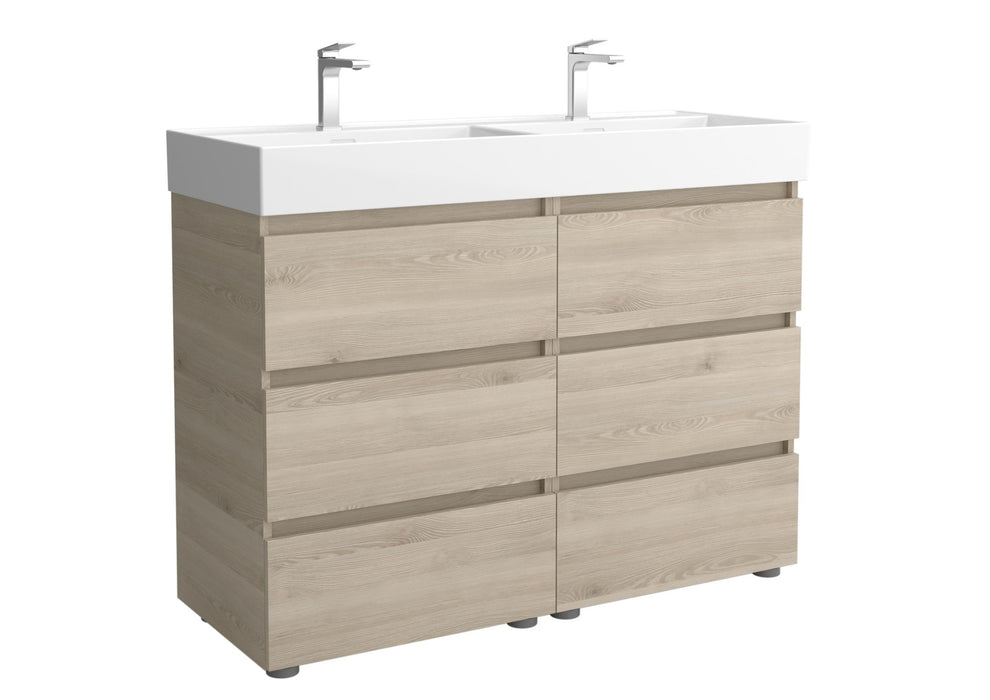 SALGAR BEQUIA Mueble 3C Lavabo Veneto 120 cm Natural