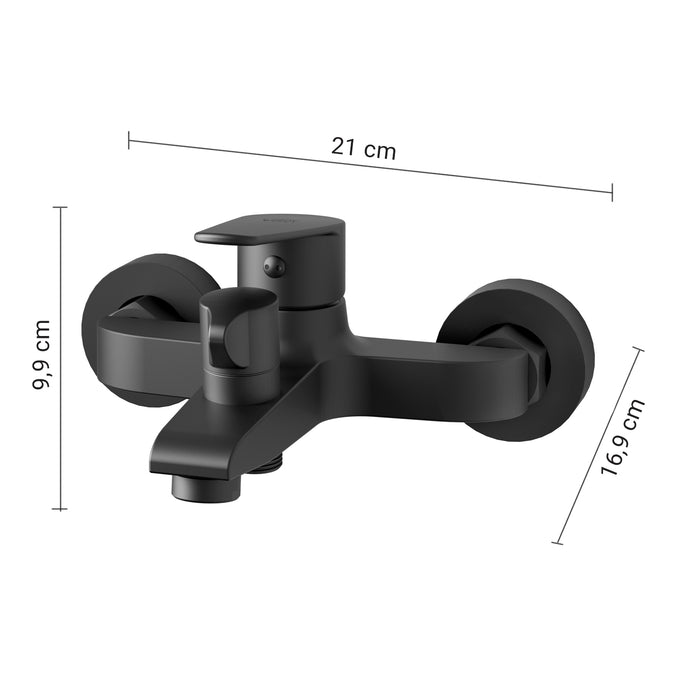 GEDY MXCO0814000 COMO Grifo para bañera negro mate