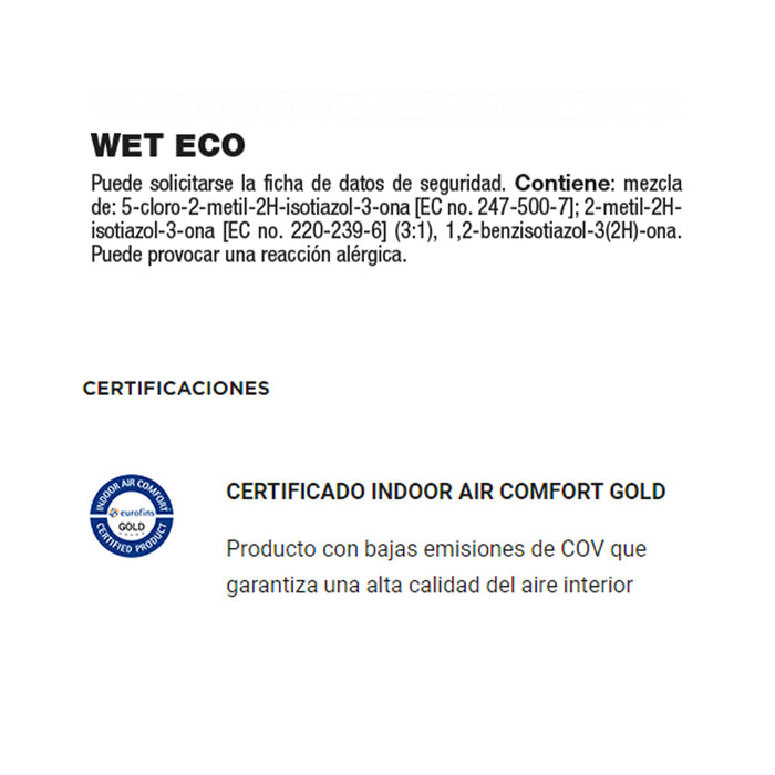 FILA 70420012SPP WET ECO Protección Ecológica Efecto Mojado 1 Litro