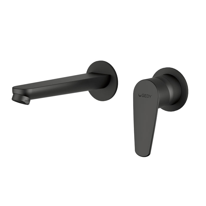 GEDY MXCO0714000 COMO Grifo de pared para lavabo negro mate