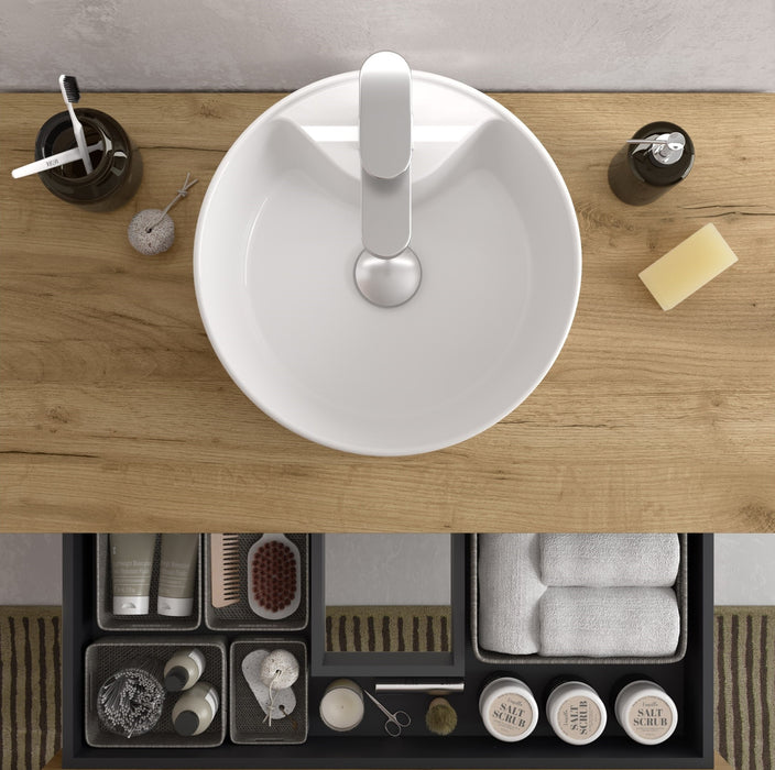 SALGAR 121842 RUNA Mueble+Lavabo LISBOA 140cm Roble