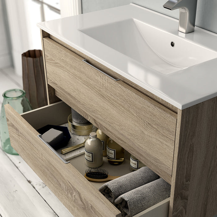 AQUORE BOLTON Complete Floor Bathroom Furniture Set 3 Drawers Cambrian Color