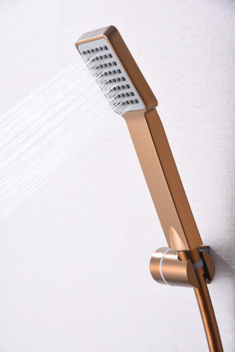IMEX BDP048-5ORC PISA Brushed Rose Gold Single Handle Shower Kit