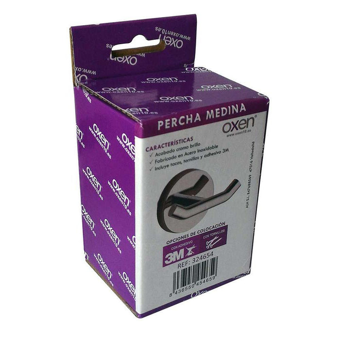 OXEN 324654 MEDINA Percha Acero Inoxidable